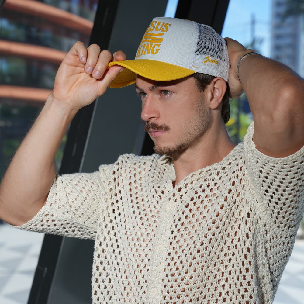 Boné Truker Amarelo