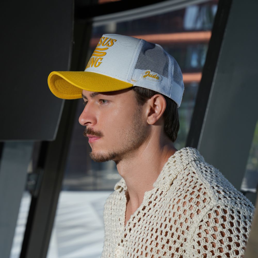 Boné Truker Amarelo