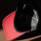 Boné Truker Preto e Vermelho